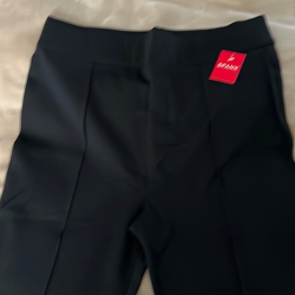 Spanx, hi rise flare in classic black, size 1X